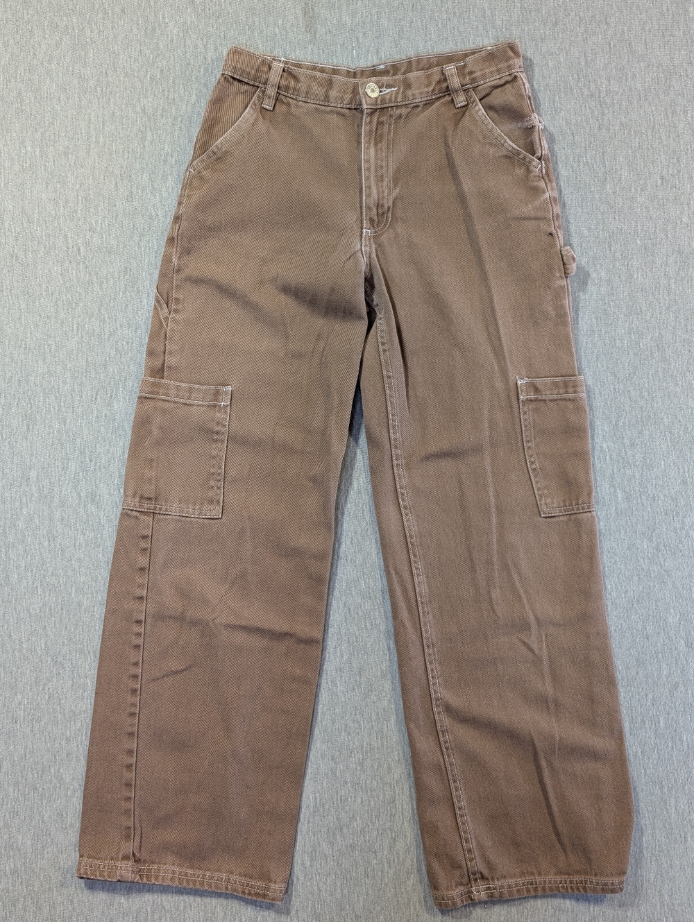 Refuge Wide Leg Cargo Pants XS Tan Straight